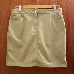Rachel Zoe Womens Faux Leather Mini Skirt Size 8